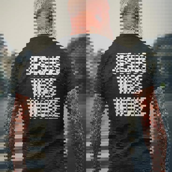 目が覚めた人々のために メンズTシャツ バックプリント 高齢者への贈り物