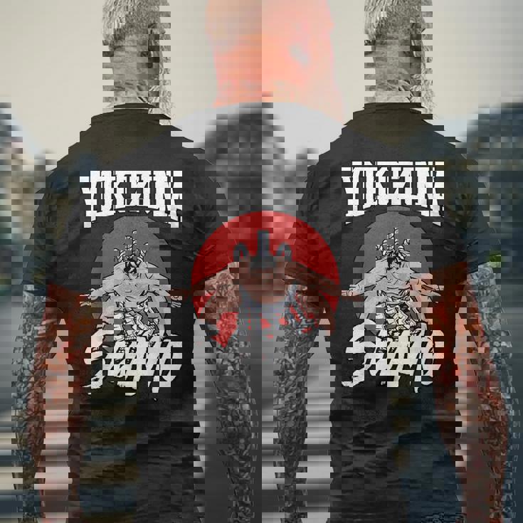 相撲 プロレス 相撲 横綱 相撲 日本 メンズTシャツ バックプリント 高齢者への贈り物