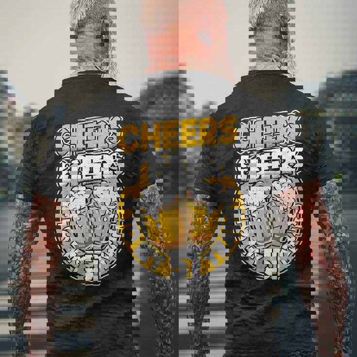 私の51歳に乾杯とビールビールメン51歳の誕生日 メンズTシャツ バックプリント 高齢者への贈り物