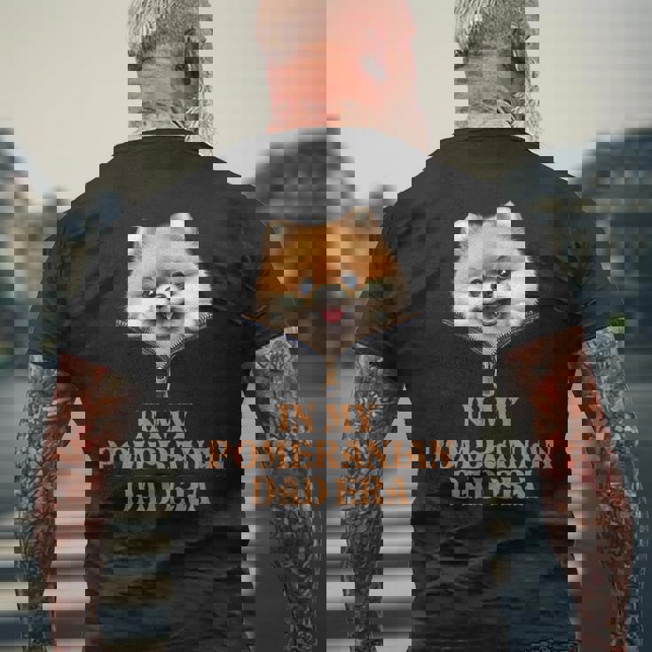 私のポメラニアンパパ時代 メンズTシャツ バックプリント 高齢者への贈り物