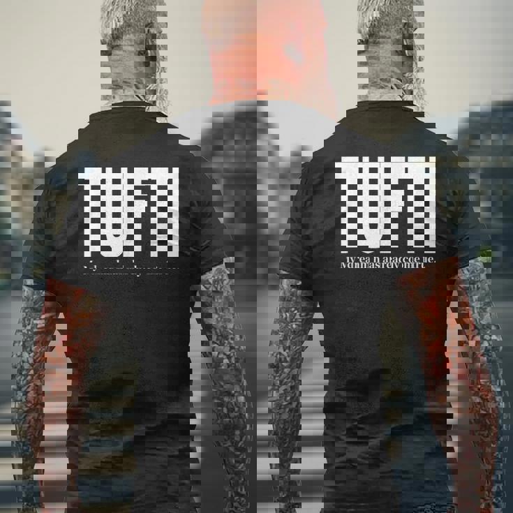 私の夢はすでに実現した メンズTシャツ バックプリント 高齢者への贈り物