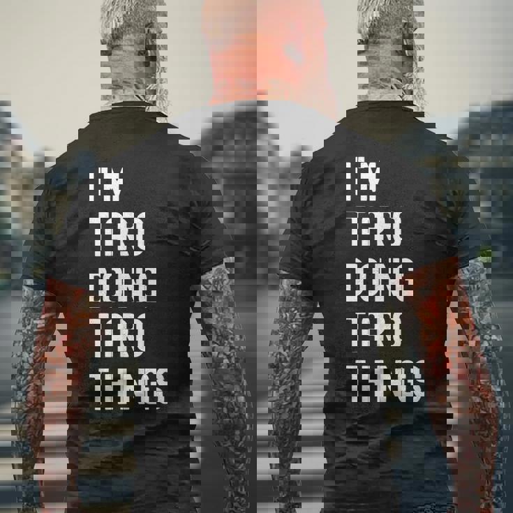 私は Taroです。Taro が行うことを行う。 メンズTシャツ バックプリント 高齢者への贈り物