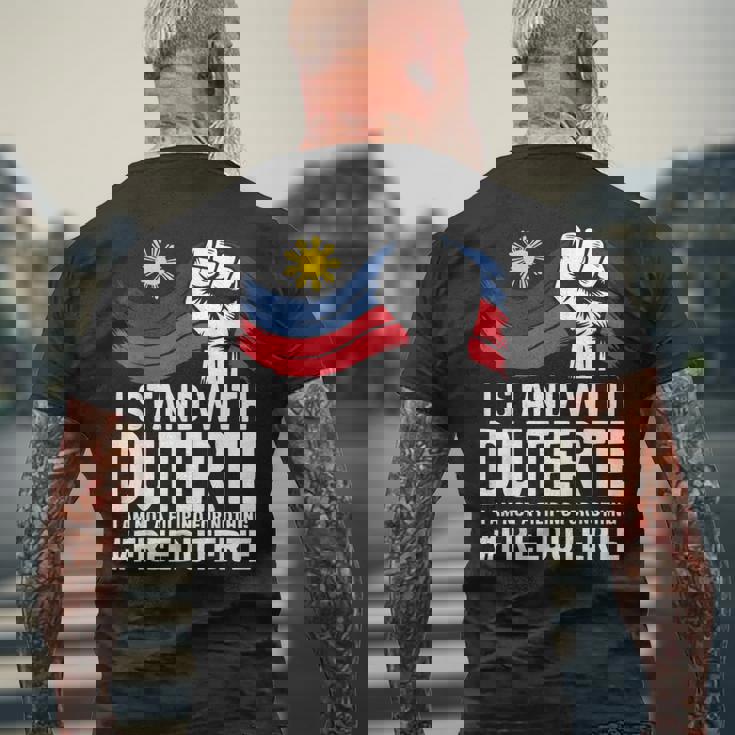 私はドゥテルテを支持します。私は何の理由もなくフィリピン人ではありません-無料prrd メンズTシャツ バックプリント 高齢者への贈り物