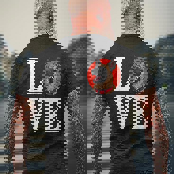 私はベルギーのマリノア子犬愛好家が大好きです メンズTシャツ バックプリント 高齢者への贈り物