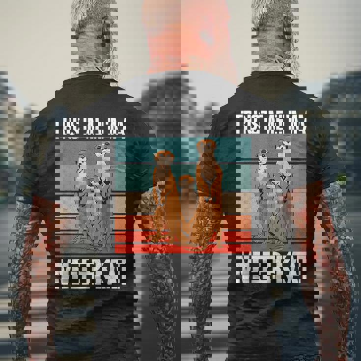 私はミーアキャット ハロウィン ミーアキャット ミーアキャット メンズTシャツ バックプリント 高齢者への贈り物