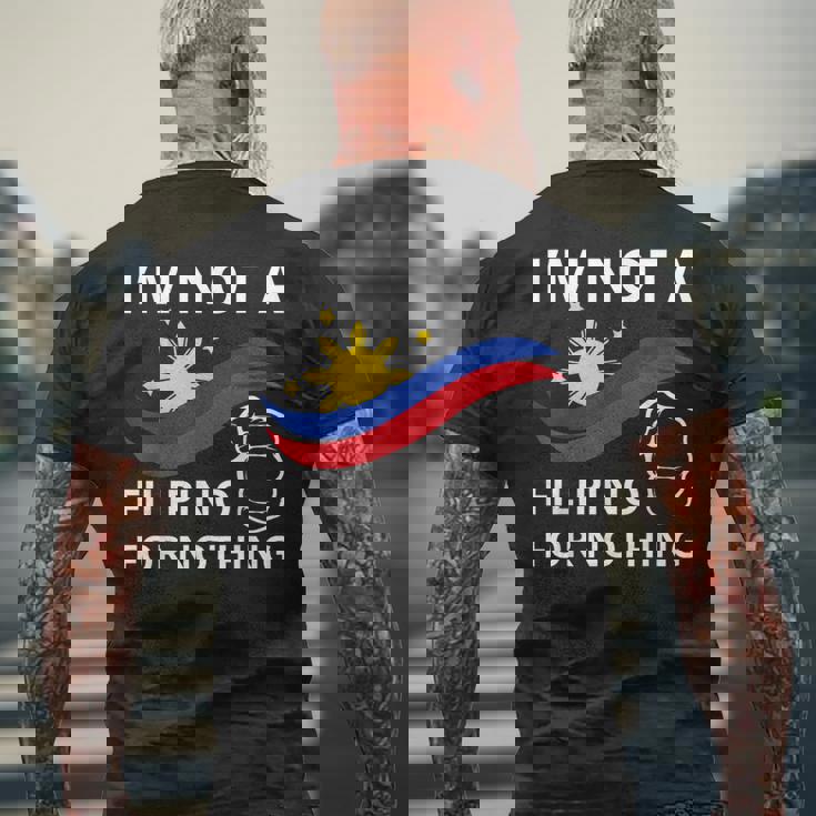 私は何の理由もなくフィリピン人ではありませんティーフリーdu30無料ドゥテルテ メンズTシャツ バックプリント 高齢者への贈り物