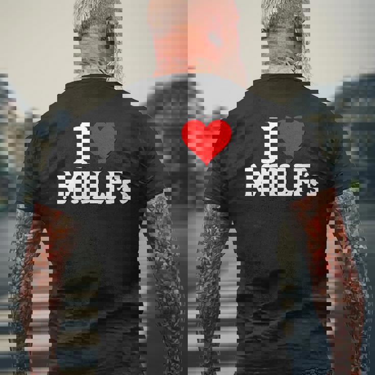 私は熟女が大好きです熟女が大好きです メンズTシャツ バックプリント 高齢者への贈り物