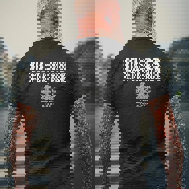 空軍 Eod 初期成功または総故障 メンズTシャツ バックプリント 高齢者への贈り物