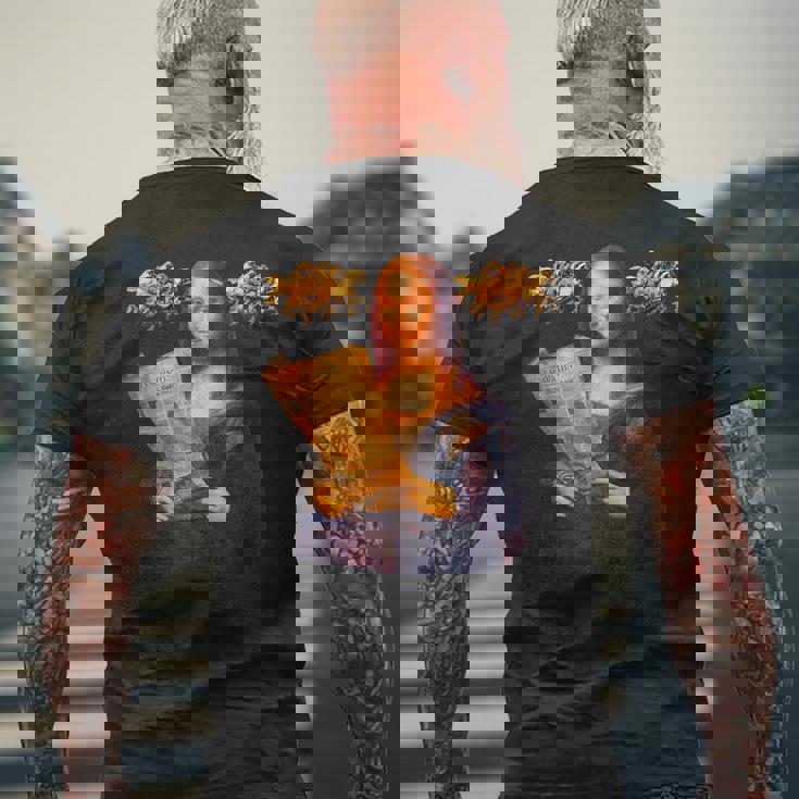 競馬 馬tシャツ モナリザ おもしろ ウマ レース 馬 乗馬 競馬 面白いtシャツ メンズ グッズ ネタ 大人 男性 メンズTシャツ バックプリント 高齢者への贈り物