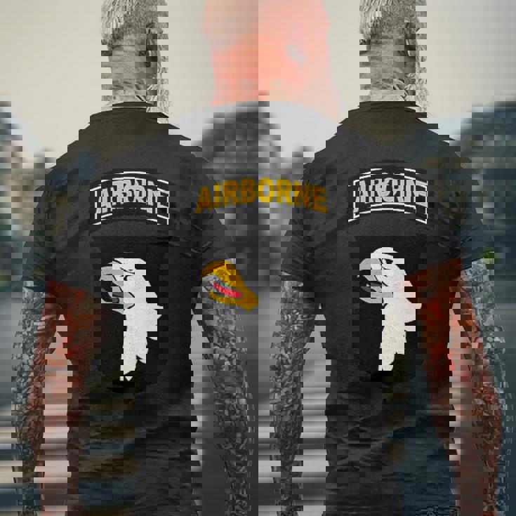 第101空挺師団 アメリカ軍 メンズTシャツ バックプリント 高齢者への贈り物