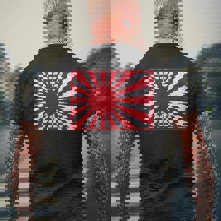 第二次世界大戦 戦争旗 日本国旗 チェスト レトロ ヴィンテージ ワッペン バッジ メンズTシャツ バックプリント 高齢者への贈り物