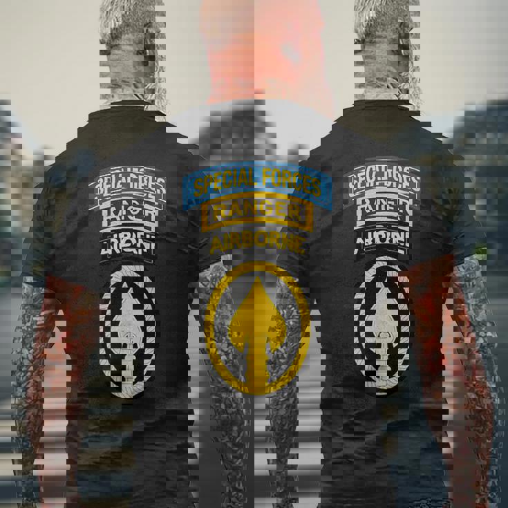 米国特殊部隊 -Fレンジャータブ -Ocomパッチ メンズTシャツ バックプリント 高齢者への贈り物