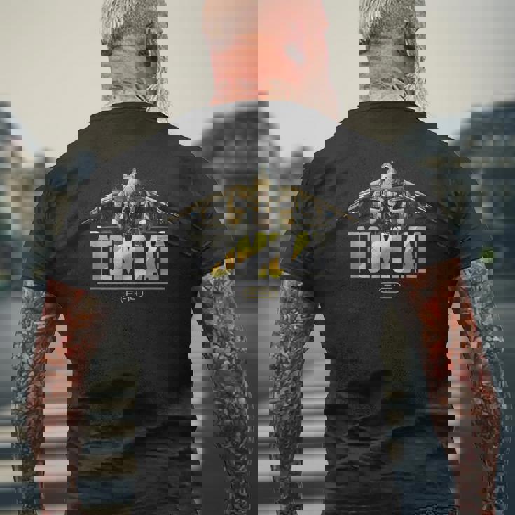 米軍 トムキャット 飛行機 航空 メンズTシャツ バックプリント 高齢者への贈り物