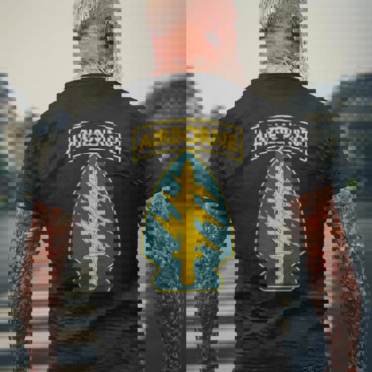 米陸軍 第1特殊部隊 コマンド 空挺 米軍 メンズTシャツ バックプリント 高齢者への贈り物