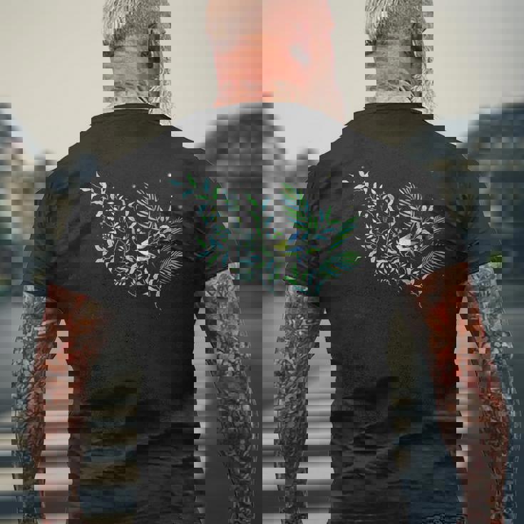 精霊たちの森 メンズTシャツ バックプリント 高齢者への贈り物