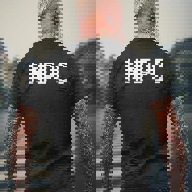 素晴らしいビデオゲーム-面白いnpc-オールドゲーマー メンズTシャツ バックプリント 高齢者への贈り物
