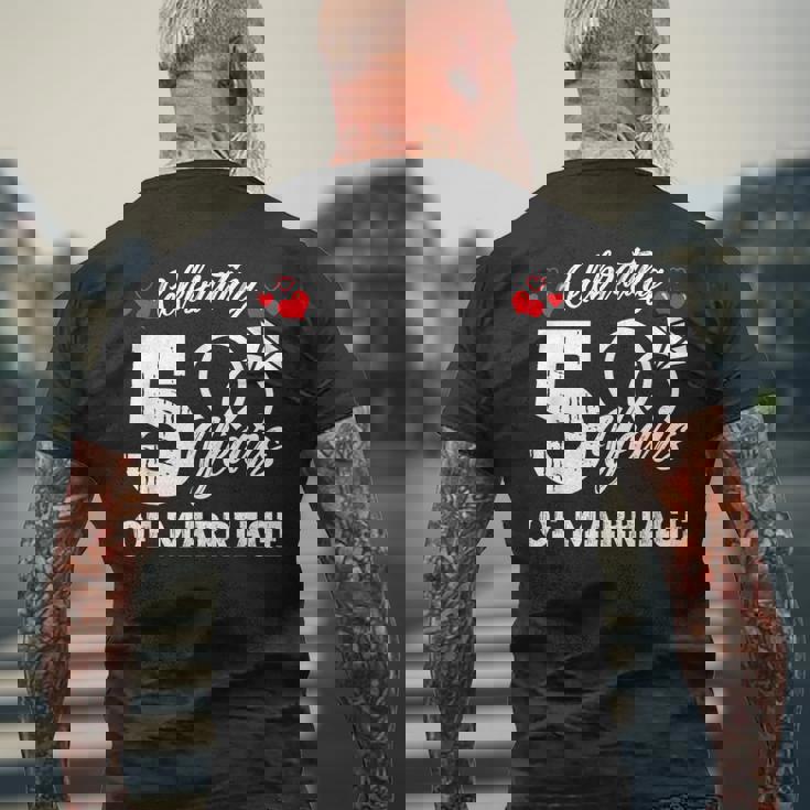 結婚5周年記念マッチング・ギフト メンズTシャツ バックプリント 高齢者への贈り物