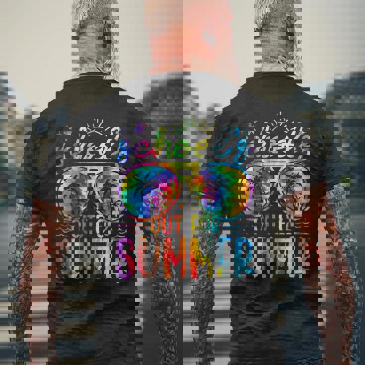 絞り染め 学校教師の夏最終日 メンズTシャツ バックプリント 高齢者への贈り物