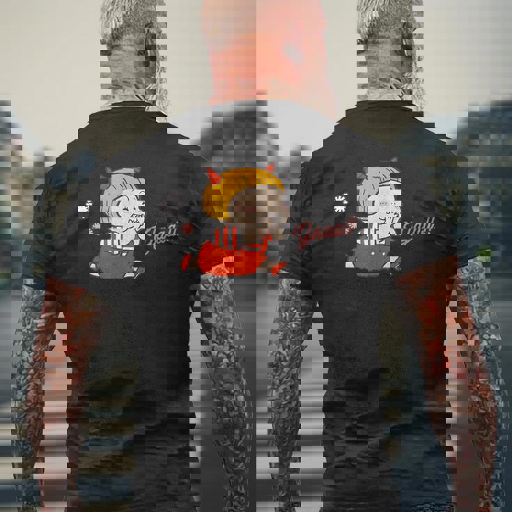 絵本・おにのこにこちゃん ③ メンズTシャツ バックプリント 高齢者への贈り物