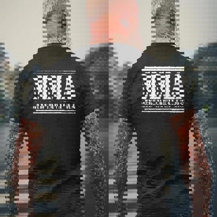 総合格闘技総合格闘技 メンズTシャツ バックプリント 高齢者への贈り物