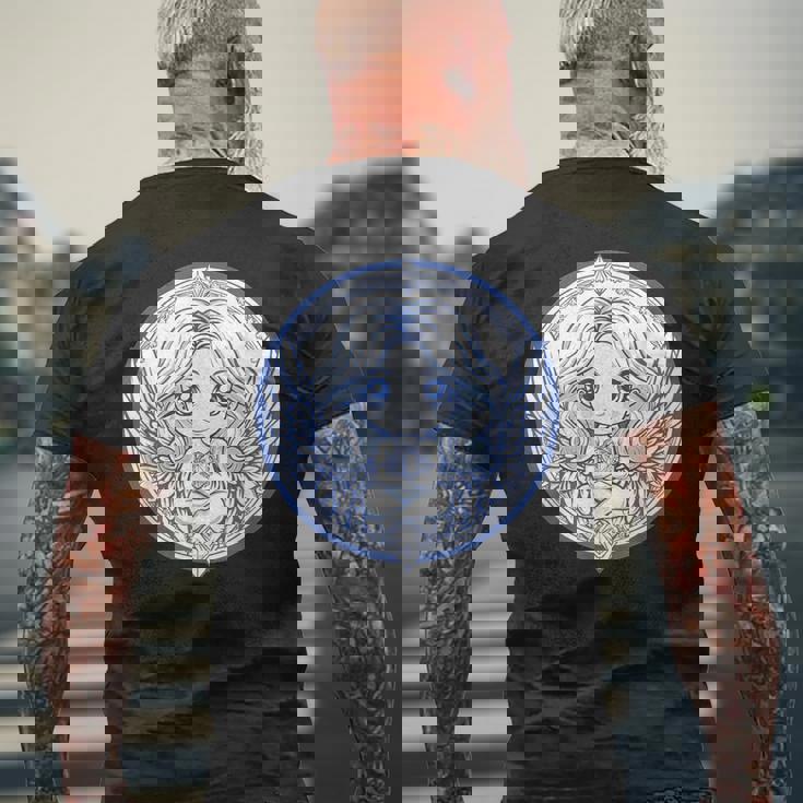 美的天使 I かわいい天使 メンズTシャツ バックプリント 高齢者への贈り物