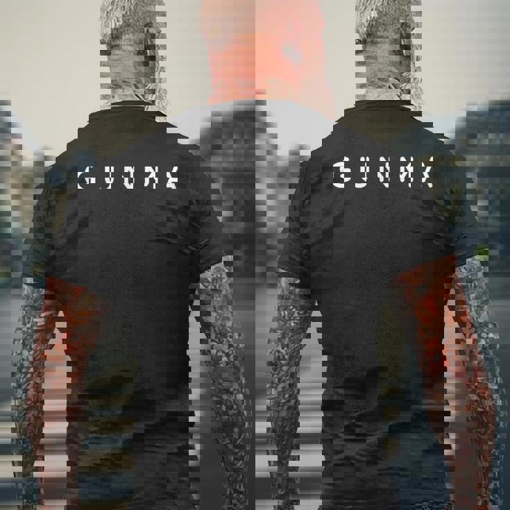 群馬 お土産 群馬 日本の休日の街デザイン メンズTシャツ バックプリント 高齢者への贈り物