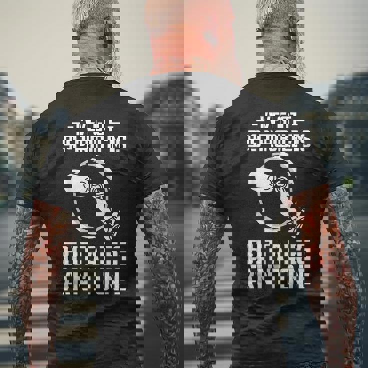 義足 I've Got 99 Problems But A Leg Ain't One メンズTシャツ バックプリント 高齢者への贈り物