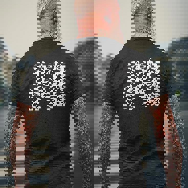 老眼鏡のユーモア メンズTシャツ バックプリント 高齢者への贈り物