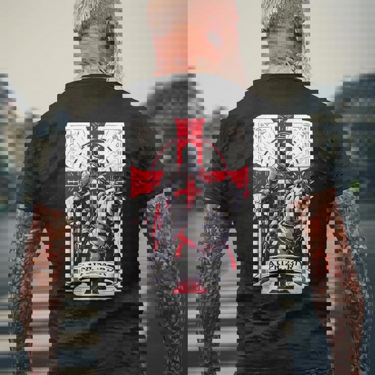 聖ジョージの日 4月23日 愛国的な衣装のアイデア イギリス メンズTシャツ バックプリント 高齢者への贈り物