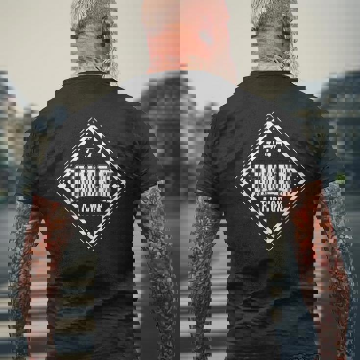 職場のギャンブラー カジノギャンブル メンズTシャツ バックプリント 高齢者への贈り物