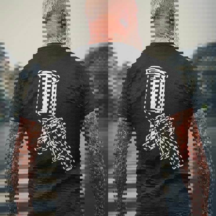 自動車噴霧器 車体 自動車塗装業者 メンズTシャツ バックプリント 高齢者への贈り物