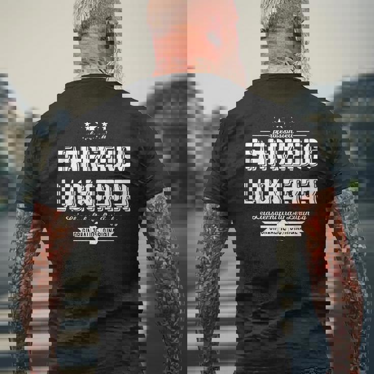 自動車塗装メーカー、仕事用ギフト。 メンズTシャツ バックプリント 高齢者への贈り物