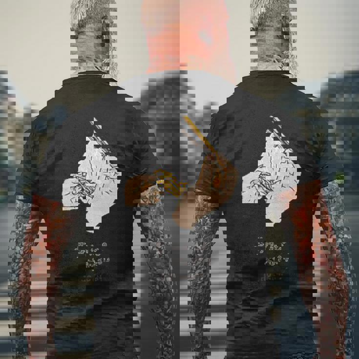 芋けんぴ メンズTシャツ バックプリント 高齢者への贈り物