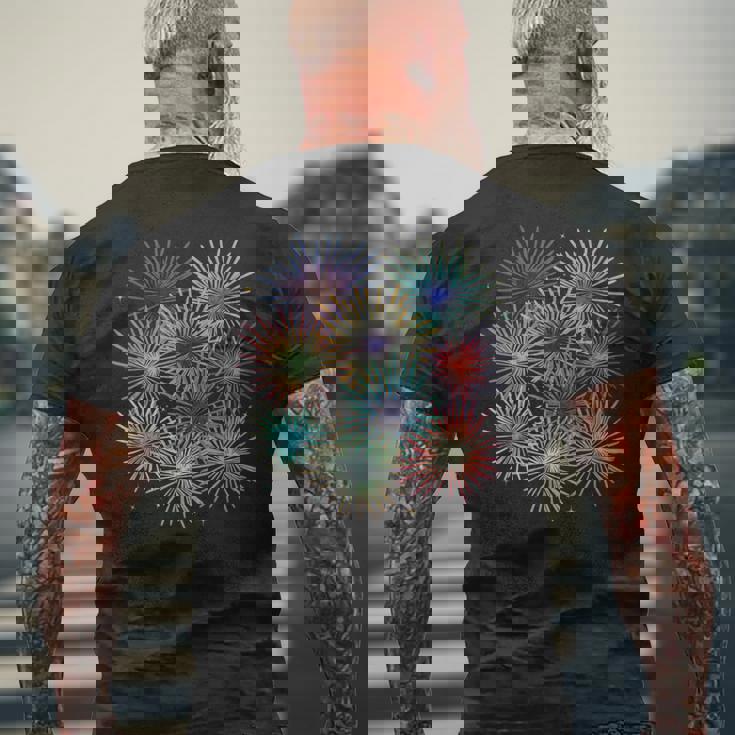 花火のお祝い メンズTシャツ バックプリント 高齢者への贈り物