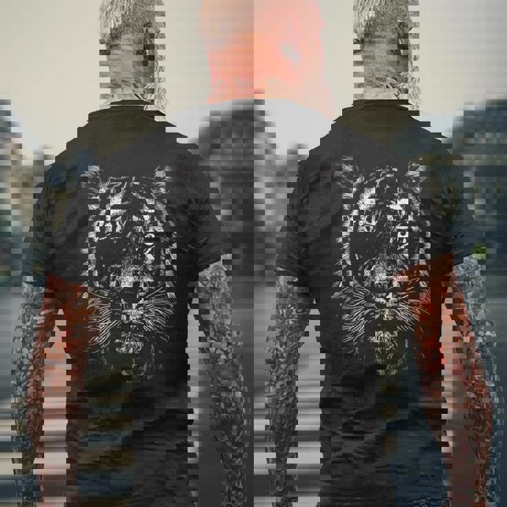 虎 トラ 面白いtシャツ タイガー リアル 寅年 メンズ おもしろ 面白い 服 おもしろグッズ ネタ かっこいい 動物 メンズTシャツ バックプリント 高齢者への贈り物