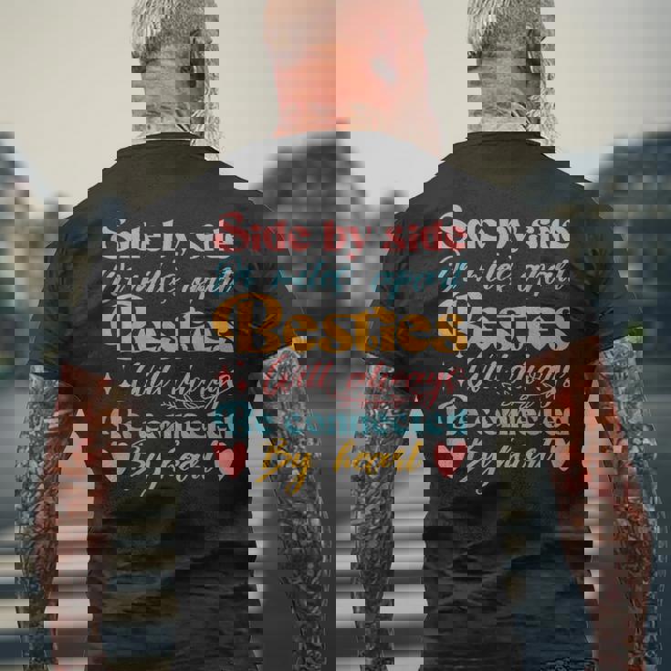 親友はいつも心でつながっています メンズTシャツ バックプリント 高齢者への贈り物