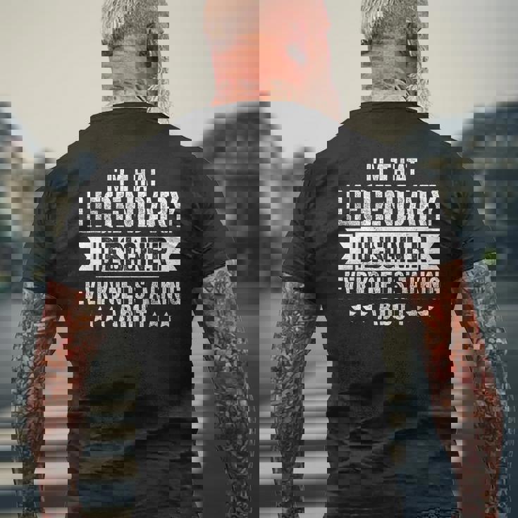 誰もが語る伝説のデザイナーだ メンズTシャツ バックプリント 高齢者への贈り物