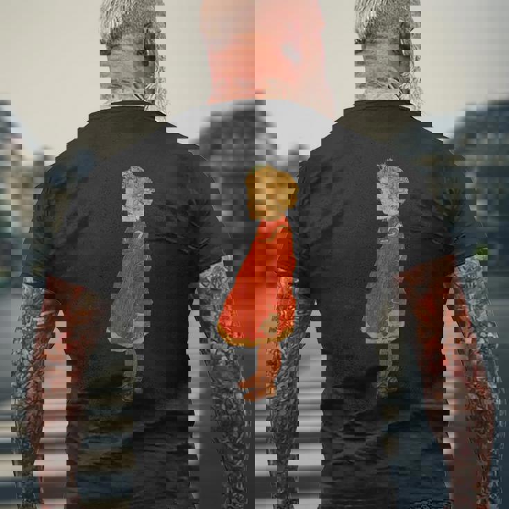 赤のブロンドの髪を持つ少女 エゴン・シーレ作 1916 メンズTシャツ バックプリント 高齢者への贈り物