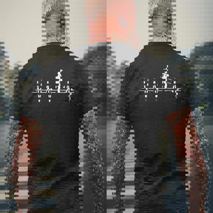 農業 ハートビート ハズバンドマン アグロノミー メンズTシャツ バックプリント 高齢者への贈り物