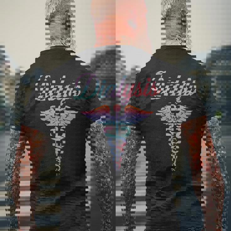 透析 看護師 腎臓移植 腎臓 長袖tシャツ メンズTシャツ バックプリント 高齢者への贈り物