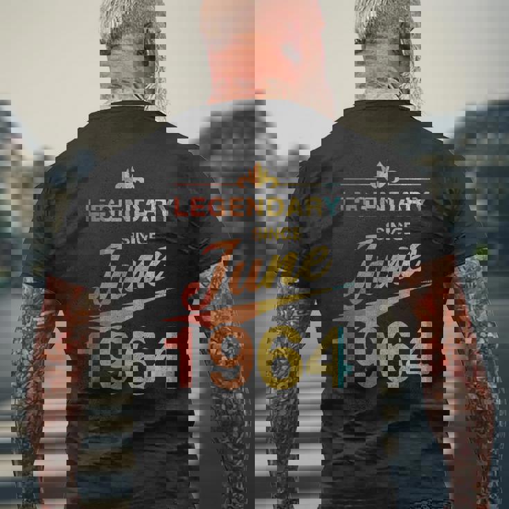 還暦 1964年6月生まれ 60歳 ヴィンテージ メンズTシャツ バックプリント 高齢者への贈り物