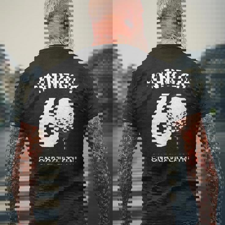 還暦祝い ゴルフ好き 父 男性 父の日 おしゃれ ゴルフ 60歳 誕生日 メンズTシャツ バックプリント 高齢者への贈り物