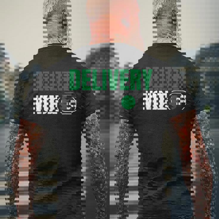 配送モードオンデリバリードライバー メンズTシャツ バックプリント 高齢者への贈り物