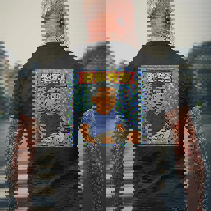 野獣先輩 シール風 メンズTシャツ バックプリント 高齢者への贈り物