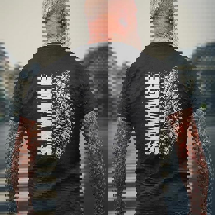 野蛮な虎 野生動物 遊び心のあるグラフィックプリント メンズTシャツ バックプリント 高齢者への贈り物