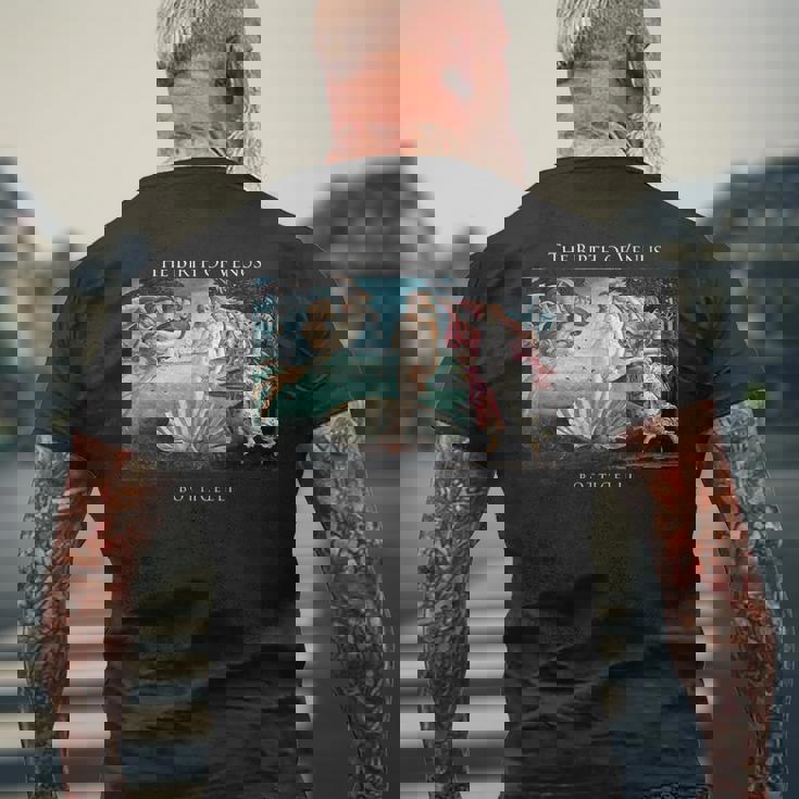 金星の誕生 有名な絵画 ボッティチェリ メンズTシャツ バックプリント 高齢者への贈り物