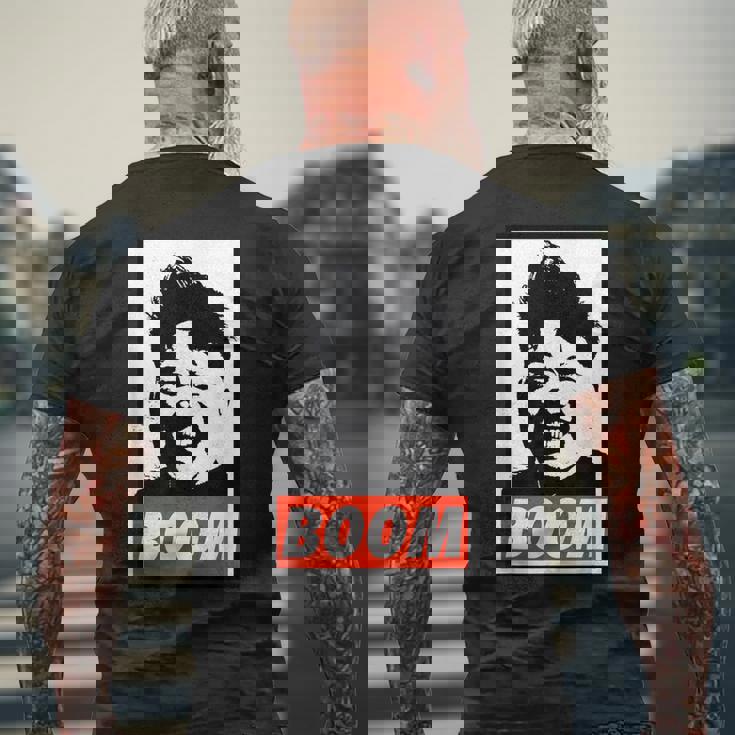 金正恩ブーム メンズTシャツ バックプリント 高齢者への贈り物