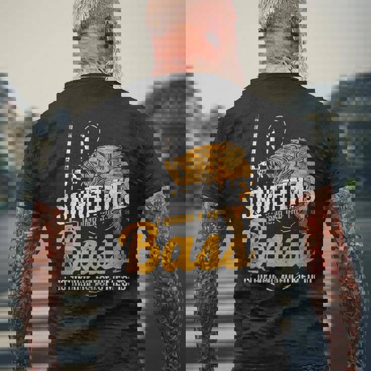 釣り ヴィンテージ 止まり木 釣り メンズTシャツ バックプリント 高齢者への贈り物