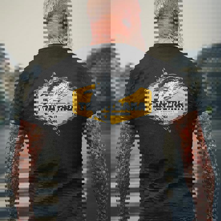 釣りバカ 釣り 魚好き 釣りおじさん 釣りガール 釣りボーイ 釣り好き かっこいい おしゃれ おもしろ イラスト メンズTシャツ バックプリント 高齢者への贈り物