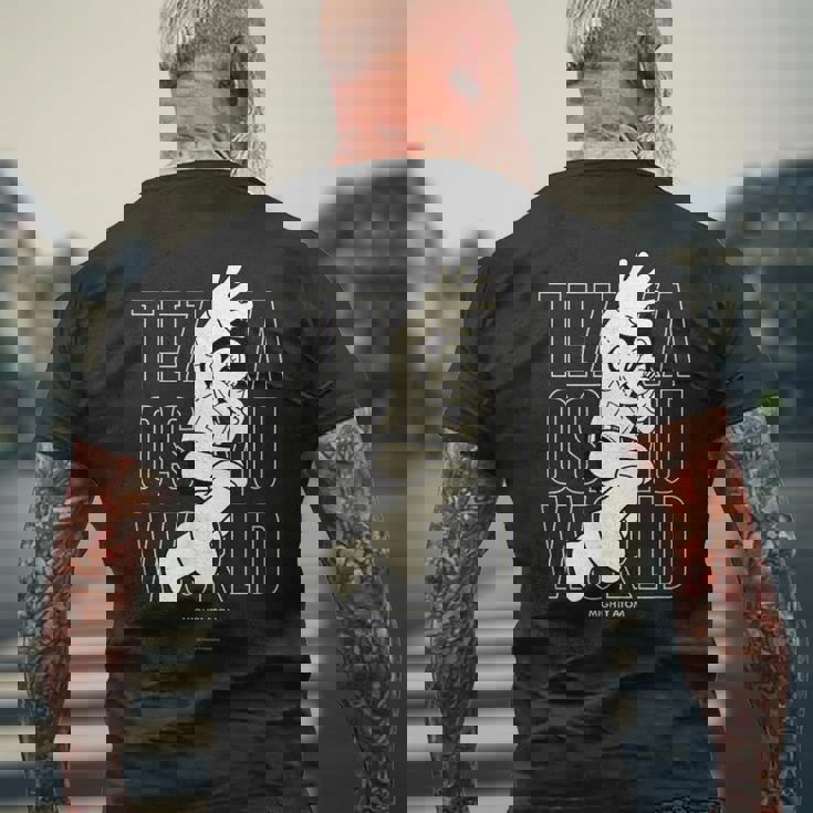 鉄腕アトム Heroes3アトム Ctezuka Productions メンズTシャツ バックプリント 高齢者への贈り物